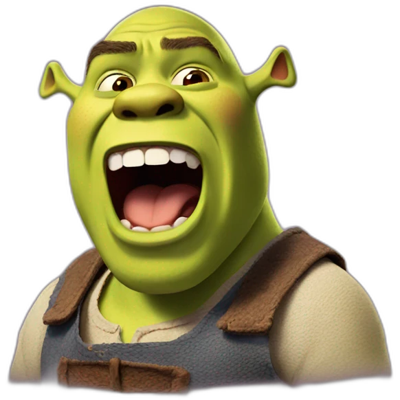 shrek yawning emoji