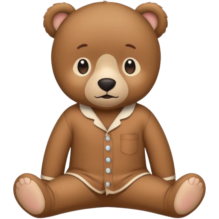 Cute brown pijamas emoji
