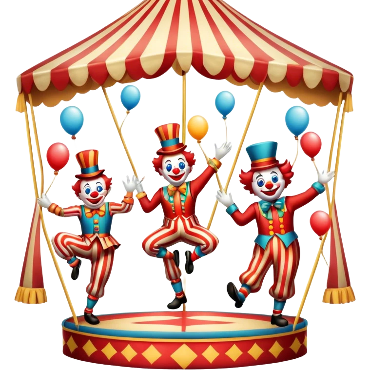 Vintage circus flyer emoji