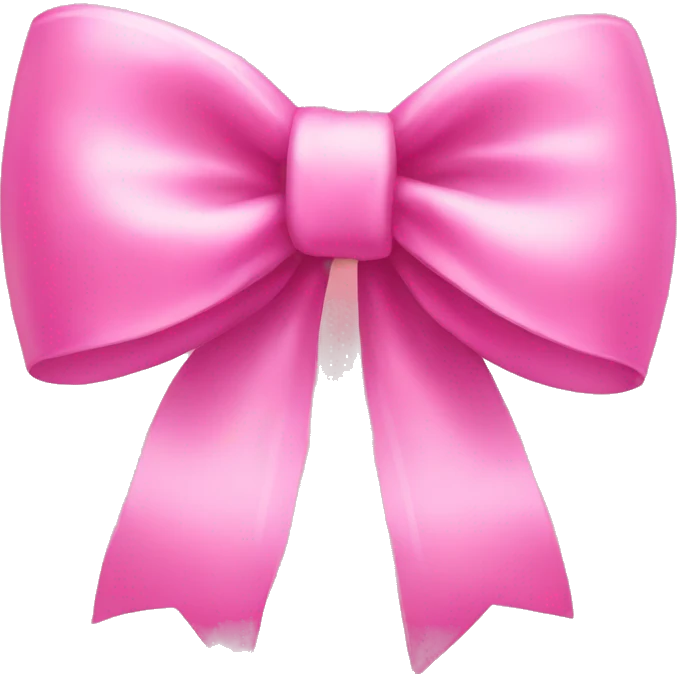 Pink bow emoji