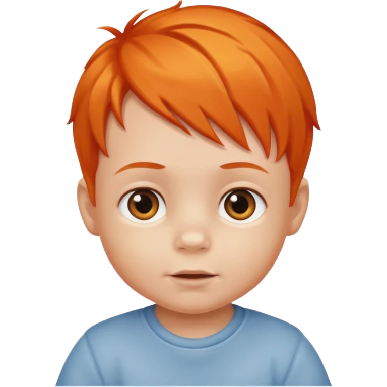 baby boy orange hair emoji