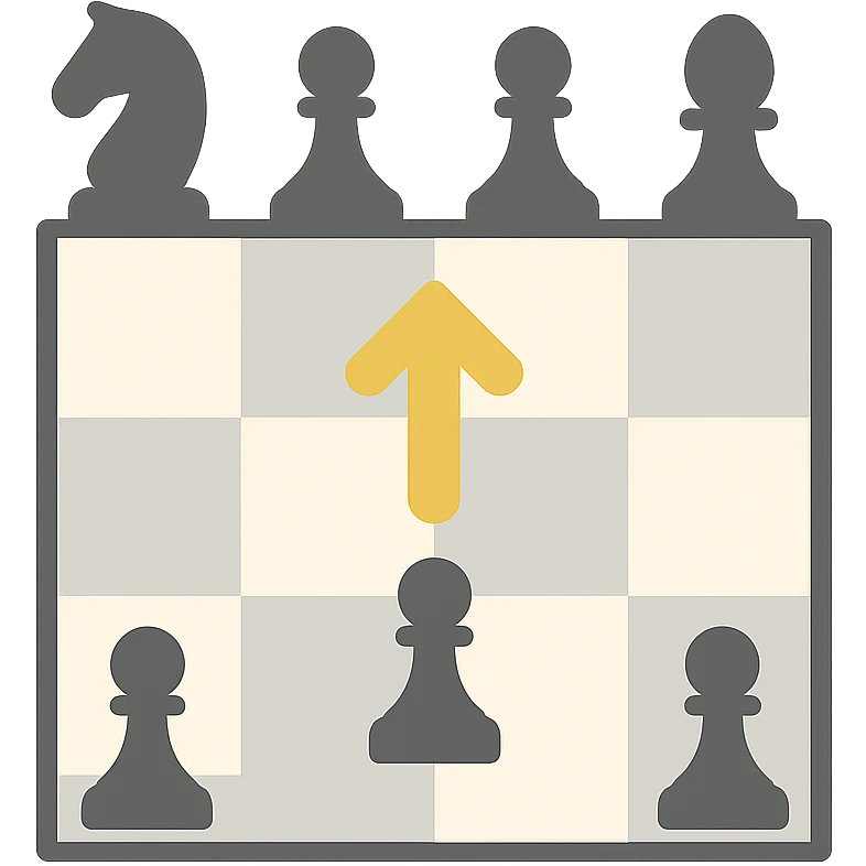 An icon representing the notion of "chess opening"  emoji
