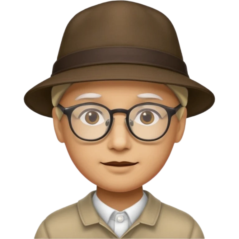 gözlük ve şapka takan hamsi emoji