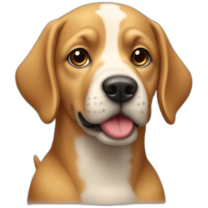 chien sur un chien emoji