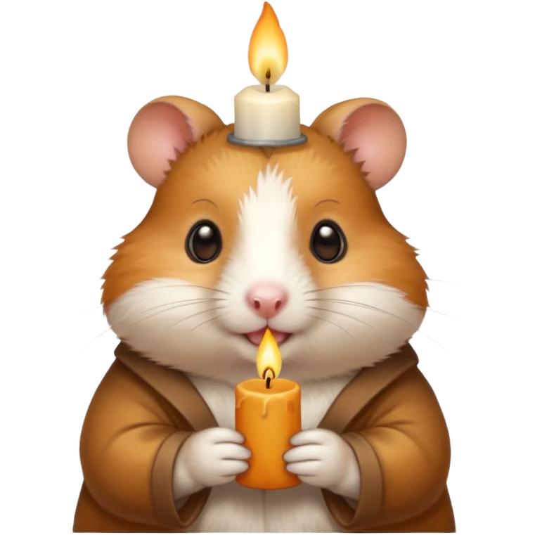 candle-holding hamster emoji