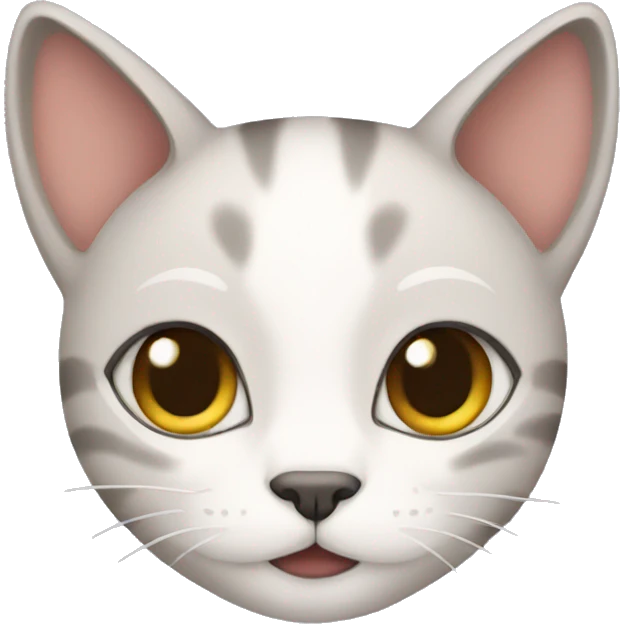 A cat with braids emoji