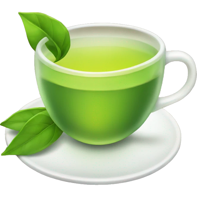 Green tea with lemon  emoji