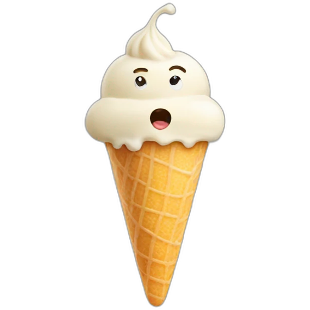 Man suck icecream emoji
