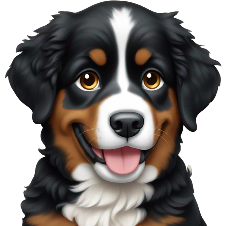Bernese mountain dog puppy emoji