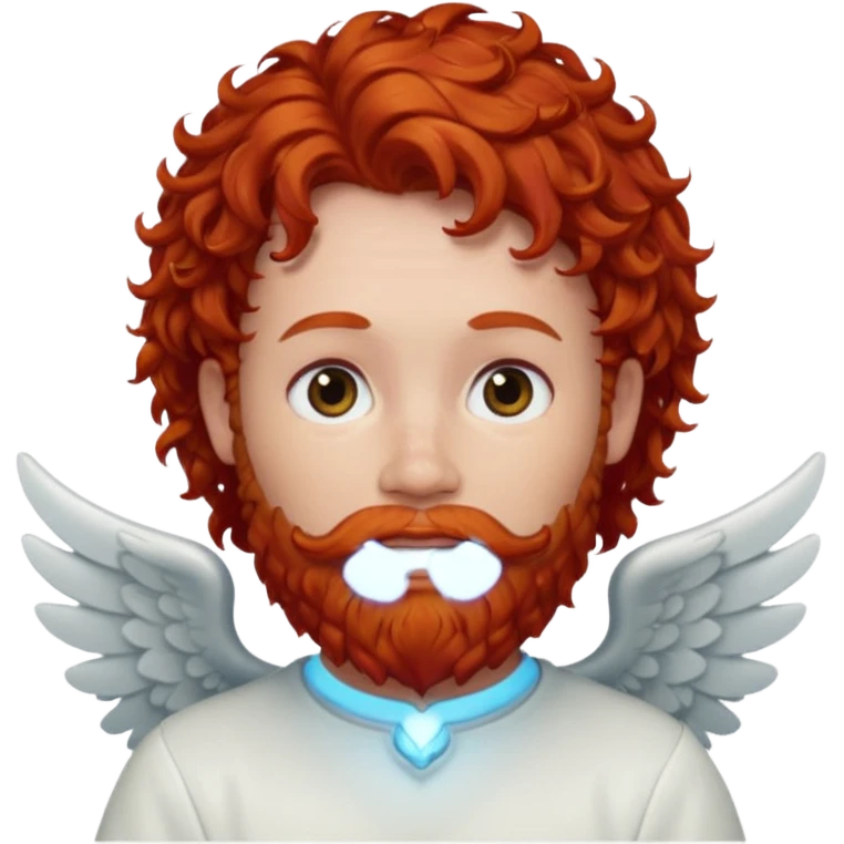 angel with red curly hair and red beard emoji