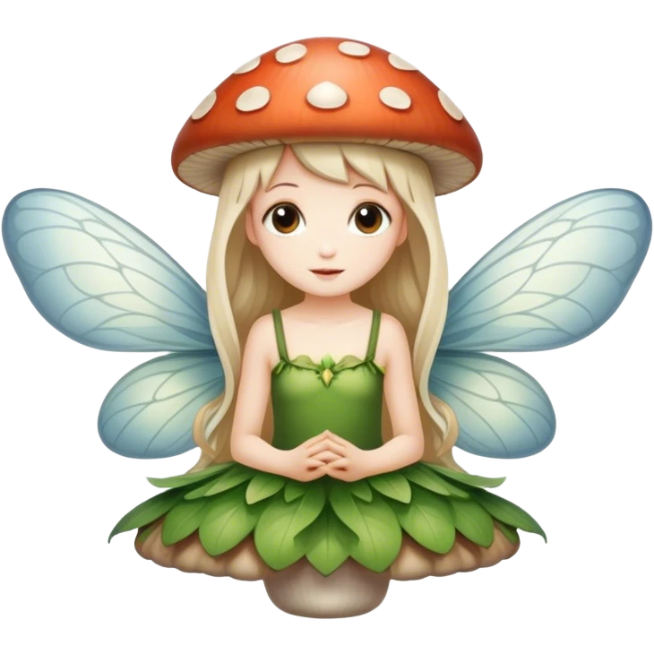 Mushroom fairy emoji