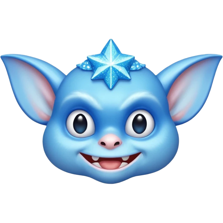 blue gremlin with sparkles emoji