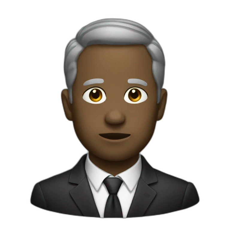 un noir emoji