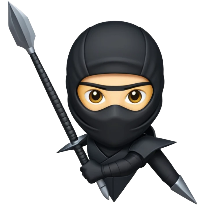 black ninja dart emoji