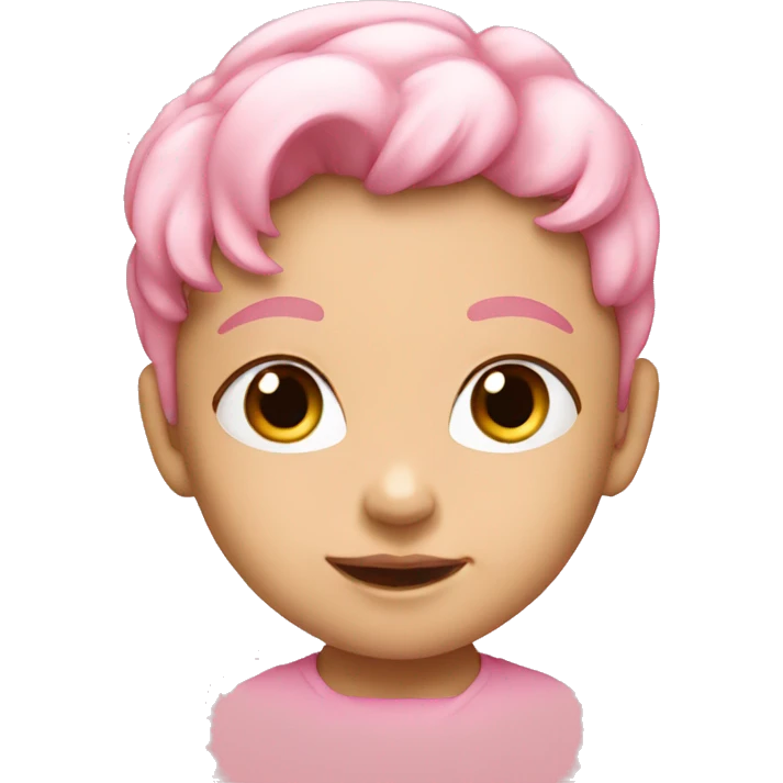 Baby pink OK emoji