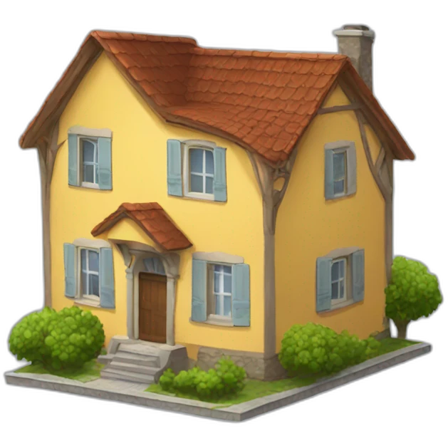 big vila house emoji