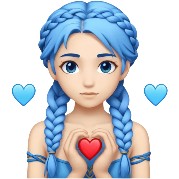 Arcane jinx making heart from braids emoji
