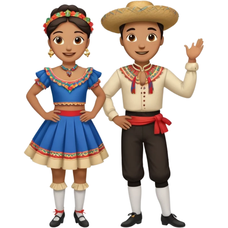 cueca dancers emogi emoji