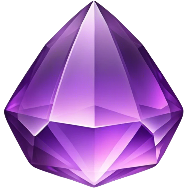 Cinematic Realistic Amethyst Emoji, Rich and soothing, with smooth, polished purple facets catching the light and casting soft, calming reflections. The deep violet hue seems to glow with an ethereal light, radiating peaceful energy and elegance. Soft glowing outline, capturing the essence of tranquility and mystery in a stunning amethyst. emoji