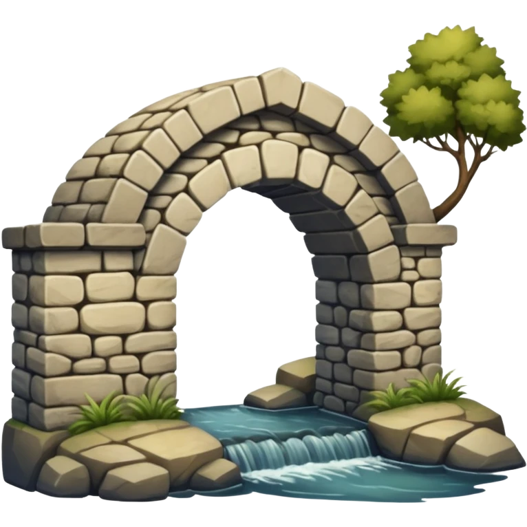a rustic stone bridge emoji