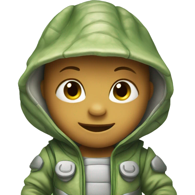 Baby in a dinosaure suit emoji