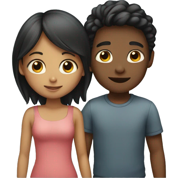 boy and girl in love emoji