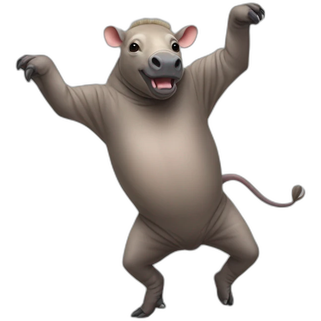 Babirusa Dancing In Disco Pose emoji