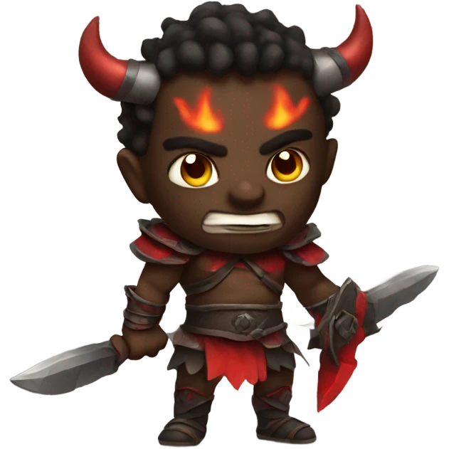 Demon warrior emoji