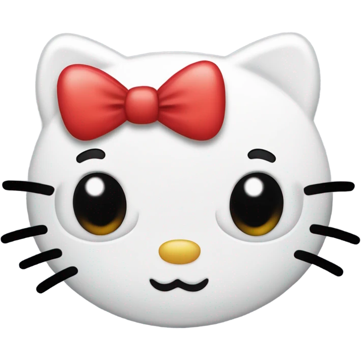 Hello kitty face emoji