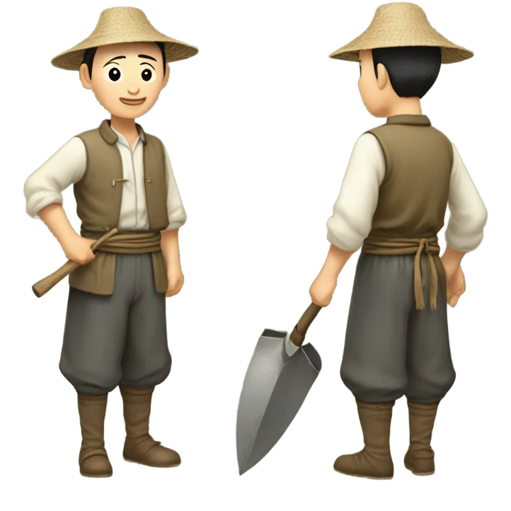 Chinese peasant 1950s emoji
