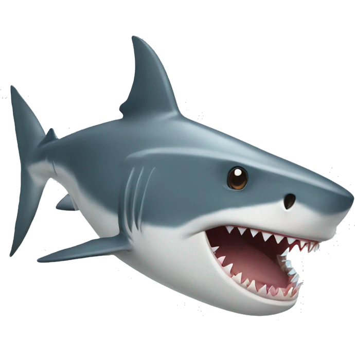 Shark With a fish nn its mouth emoji