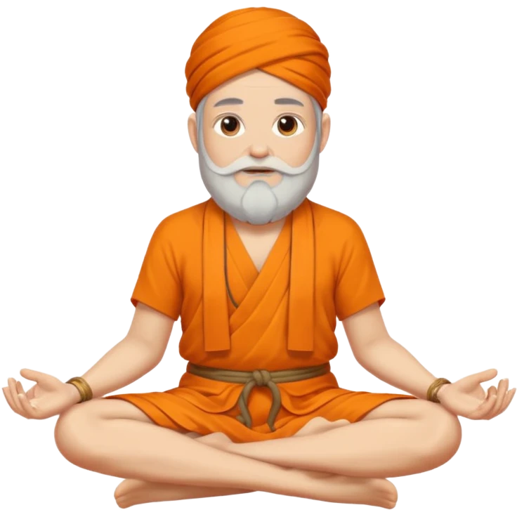 Gurú sitting crosslegged emoji