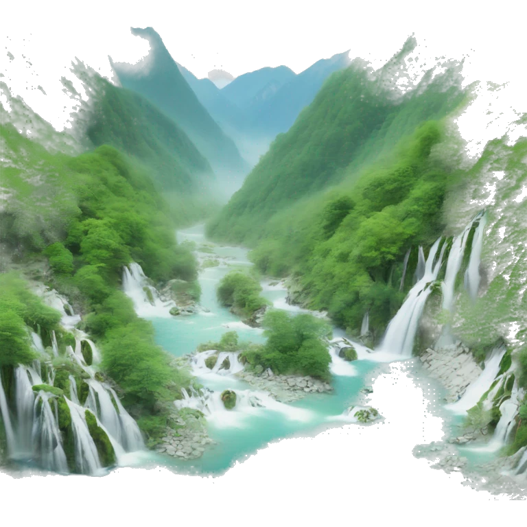 Jiuzhaigou valley emoji
