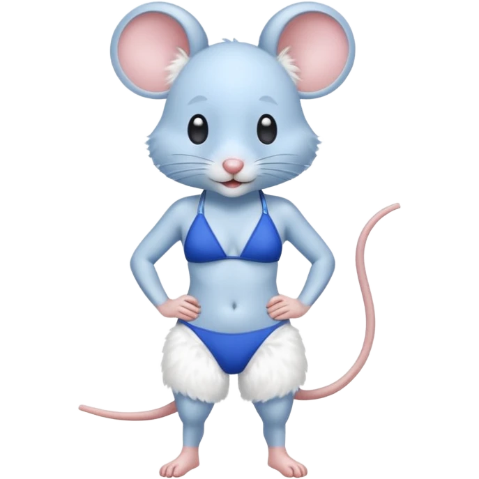 Mouse 🐰 with bikini 👙  emoji
