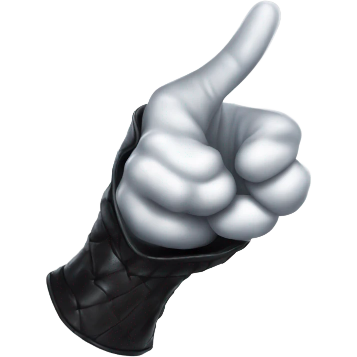 thumb up, gothic glove, magical style emoji