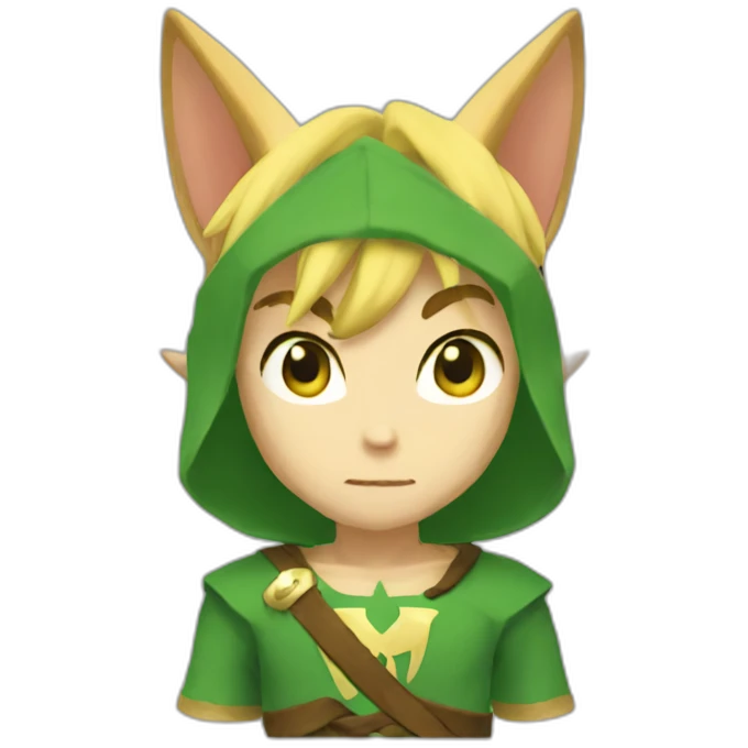Zelda link twink cat boy tummy emoji