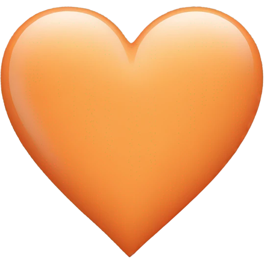 Pastel orange heart emoji