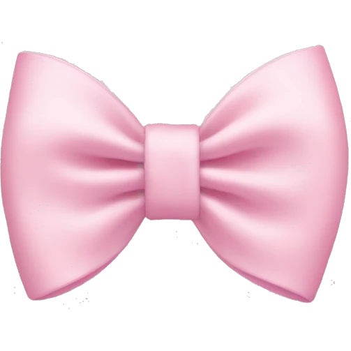 light pink bow on light pink bow emoji