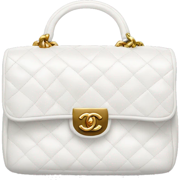 White Chanel bag emoji