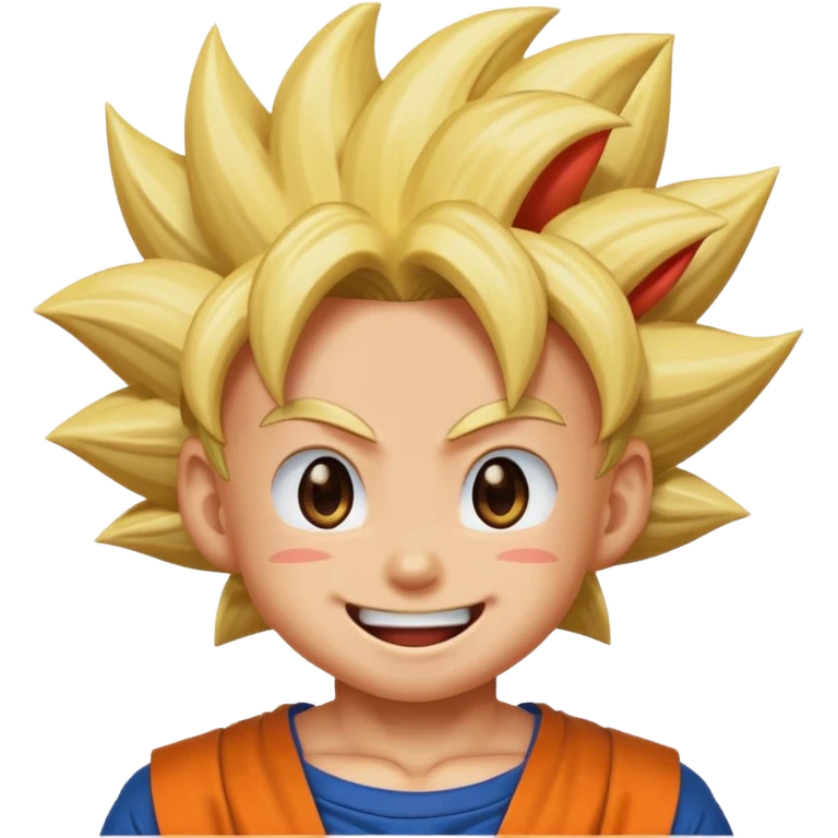 dragonball songoku happy emoji emoji