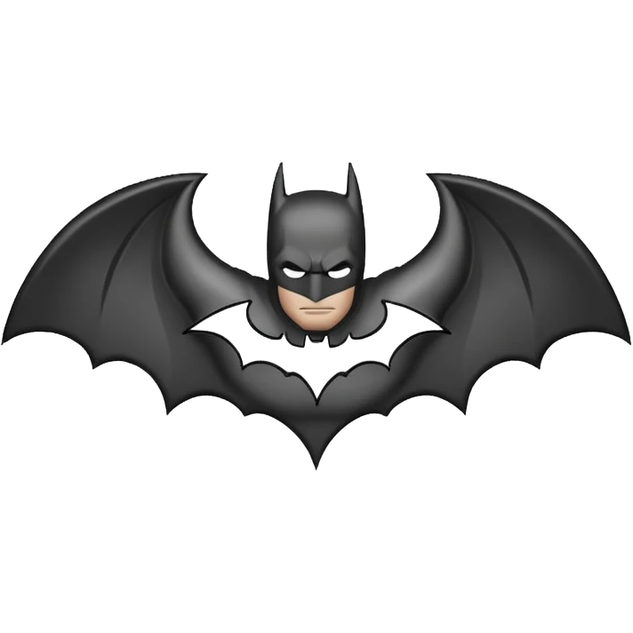 Make a batman logo emoji. emoji