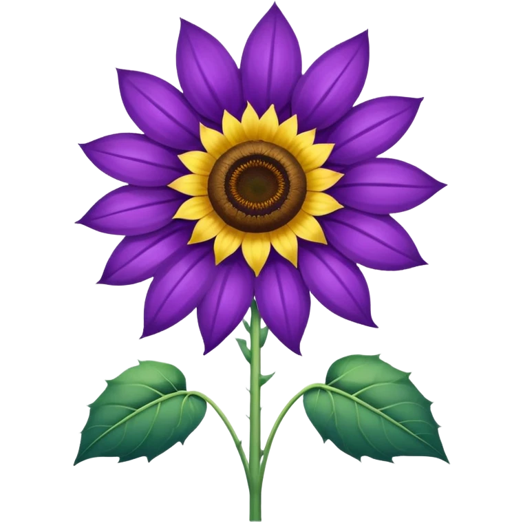 Purple sunflower  emoji