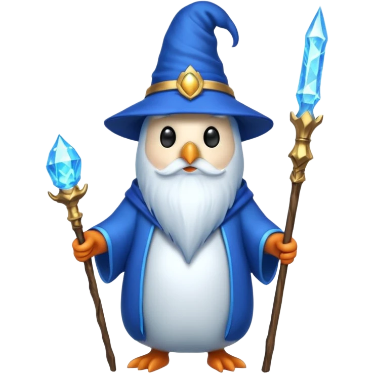 Penguin Wizard emoji