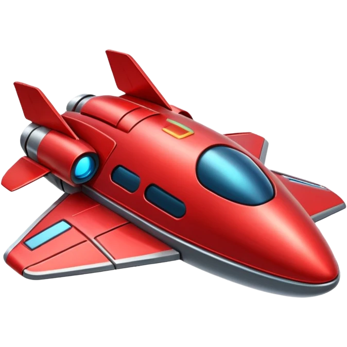 red spaceship emoji