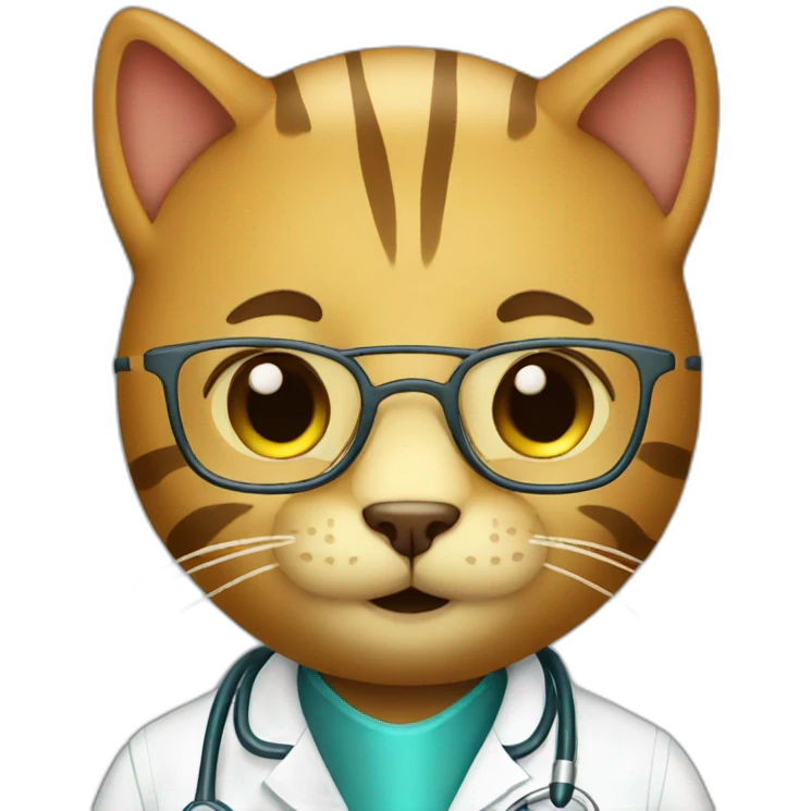 cat doctor emoji