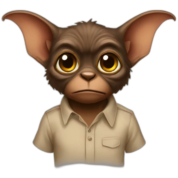 shirt brown gremlin emoji