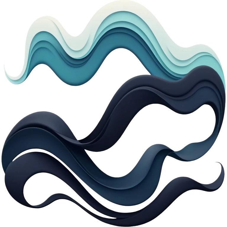 Shifting abstract forms with masculine undertone, flowing energy waves, symbolic style essence, minimal ethereal shapes emoji