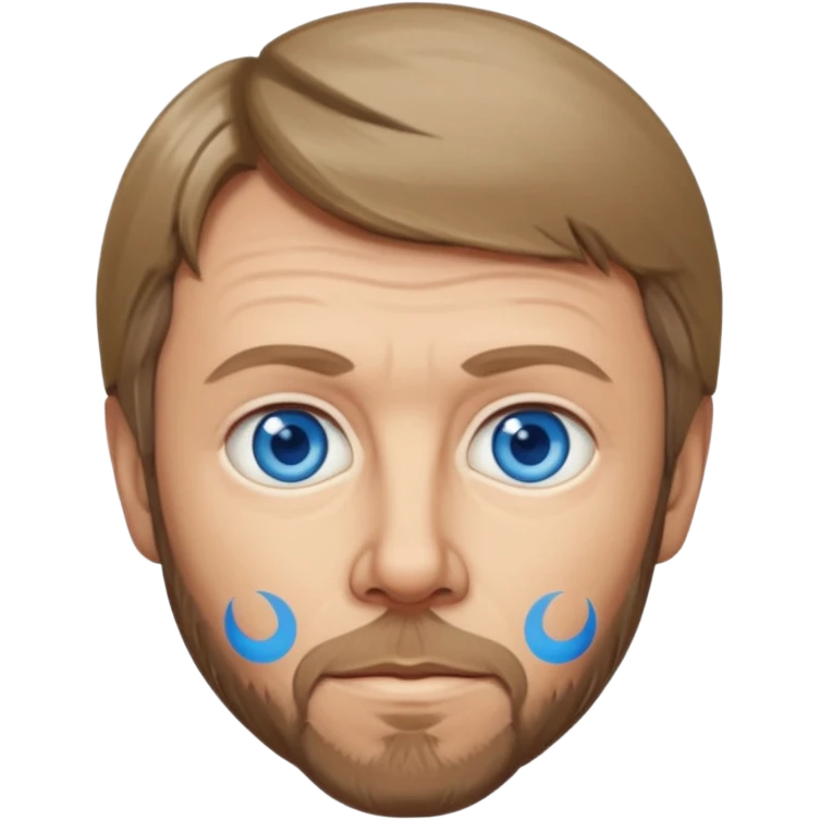 Bjorn Ulvaeus with blue eyes emoji