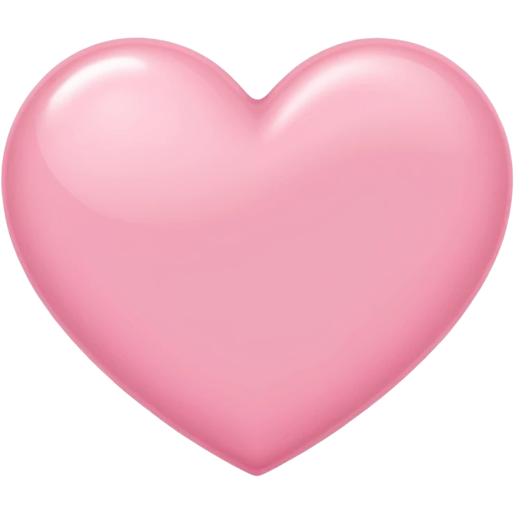 Baby Pink ios version heart emoji