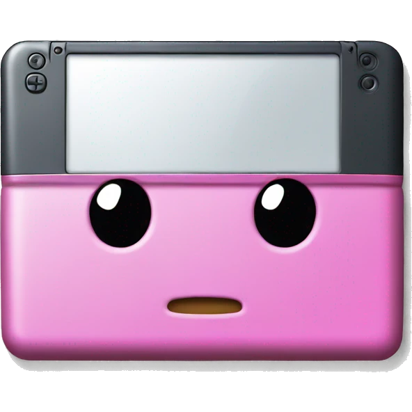 Pink Nintendo DS lite emoji
